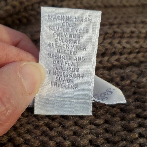 Soft Surroundings Women Cardigan Sweater M Brown Wool Blend Quiet Luxury Elegant - Picture 5 of 11